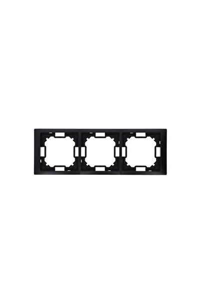 Kontakt-Simon Cadru Simon Basic 3x Neos IP20 negru mat BMRC3/49