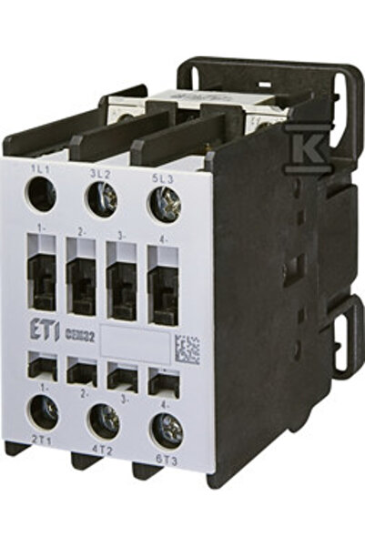 ETI Polam Contactor de putere 32A 3P 24V AC 1Z 0R CEM32.10-24v-50/60Hz 004646120