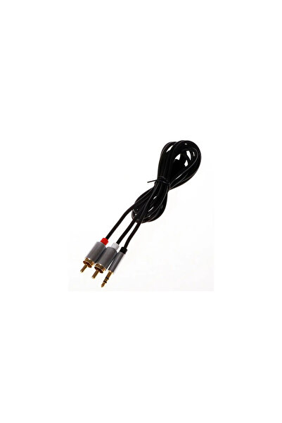 Libox Cablu Jack 3.5mm - RCA (Cinch) x2 1.5m argintiu (LB0092)