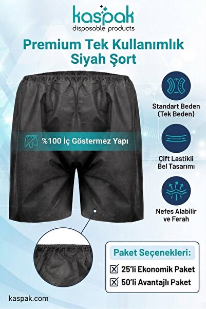 kaspak Tek kullanımlık şort 25 adet