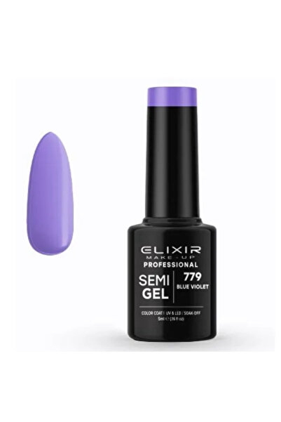 Elixir Επαγγελματικό Ημι-τζελ Ημι-μόνιμο Βερνίκι Νυχιών 779 Μπλε Βιολετί Μωβ ...