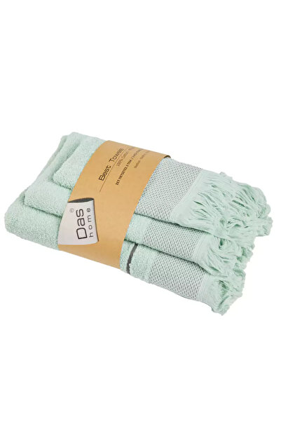 Das Home Σετ 3 απλών πετσετών (0838-0843) Best - 118 - Μέντα