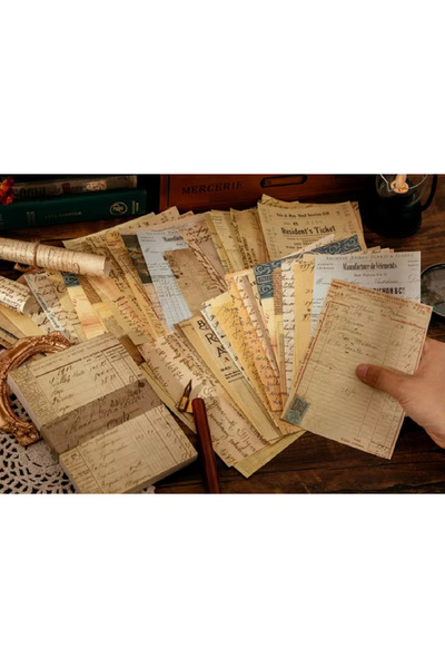 SF SCRAPBOOK KIRTASİYE Vintage Ephemera Paper Set 60 Pieces |   Scrapbook Jun...