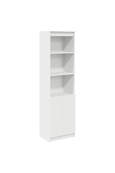 vidaxl Dulapuri albe 50 x 35 x 180 cm din lemn prelucrat