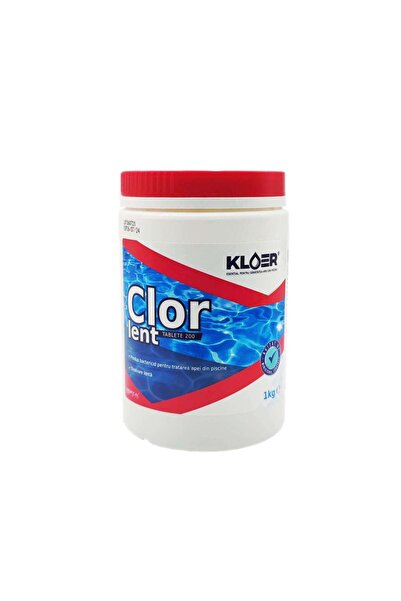 KLOER Clor pentru piscină cu eliberare lentă, tablete, 200 g, Kloer, 1 kg