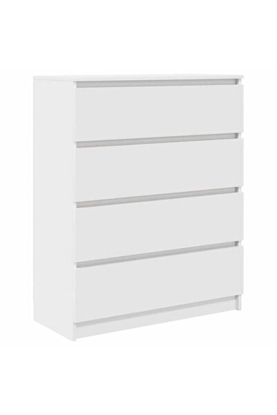 vidaxl Comodă albă 80 x 35 x 99 cm din lemn prelucrat