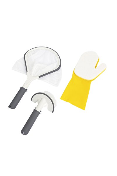 BESTWAY Kit de întreținere piscină, cu mănușă, perie, plasă, Lay-Z-Spa 60310
