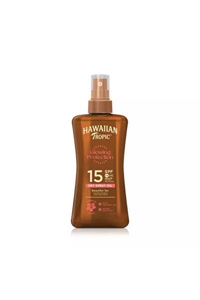Hawaiian Tropic Glowing Protection Dry Oil Spray With SPF 15 UVA/UVB For Beau...