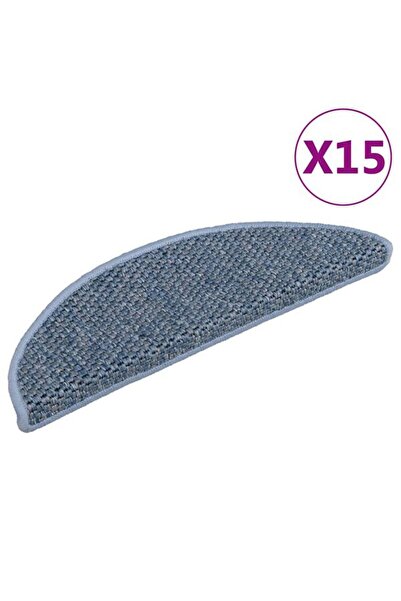 vidaxl Covorașe autoadezive pentru scări 15 buc. albastru, 56 x 17 x 3 aspect...