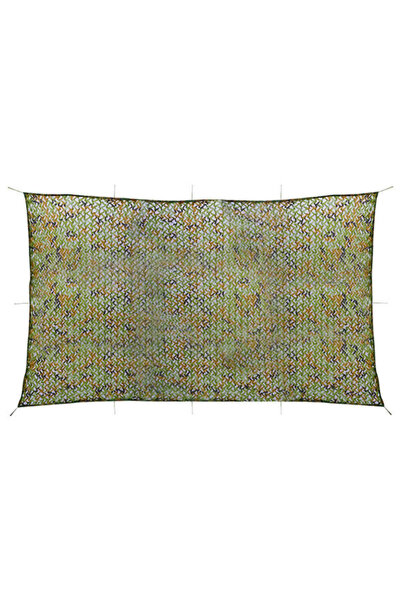 vidaxl Plasă de camuflaj cu husă de depozitare, verde, 3 x 7 m