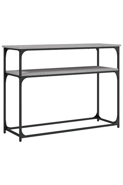 vidaxl Măsuță consolă, gri sonoma, 100x35,5x75 cm, lemn prelucrat