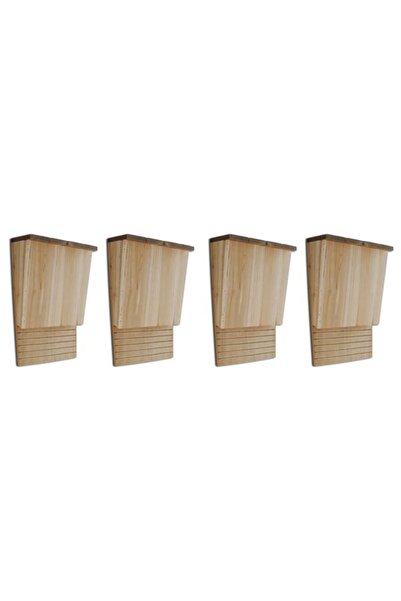 vidaxl Căsuțe pentru lilieci, 4 buc., 22 x 12 x 34 cm, lemn