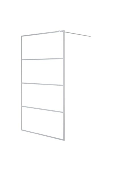 vidaxl Paravan de duș tip walk-in, argintiu, 115 x 195 cm, sticlă ESG transpa...