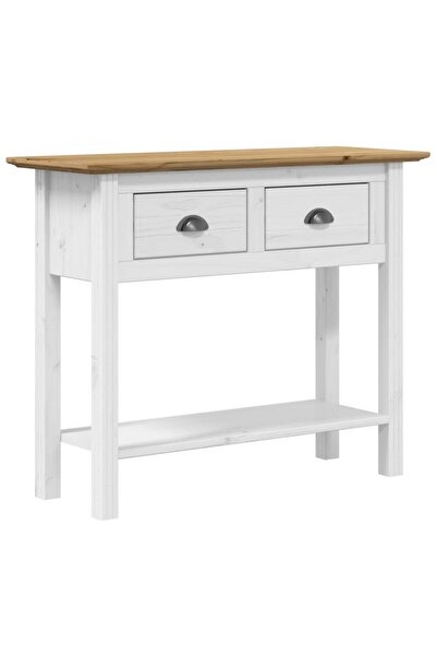 vidaxl Măsuță consolă "BODO", maro, 91x35x74 cm, lemn masiv de pin