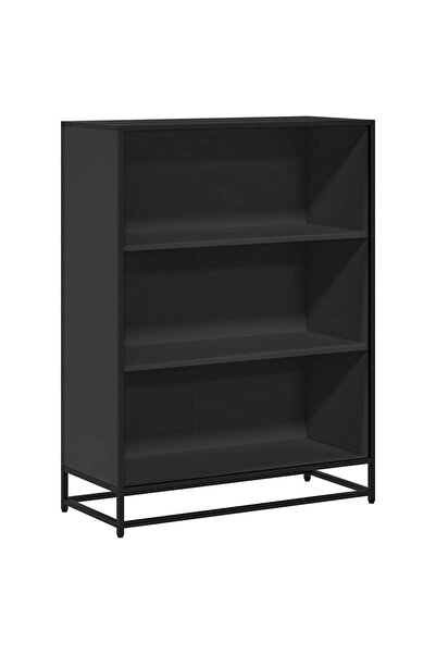 vidaxl Bibliotecă, negru, 80,5x35x107,5 cm, lemn prelucrat