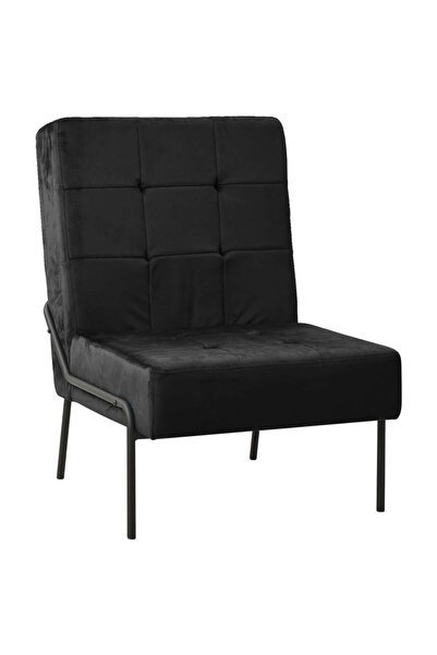 vidaxl Scaun de relaxare, 65x79x87 cm, negru, catifea
