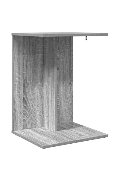 vidaxl Masă laterală Gri Sonoma 45 x 40 x 62,5 cm Lemn compozit