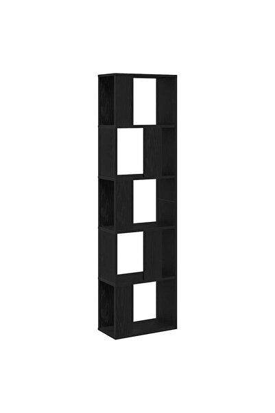 vidaxl Bibliotecă Stejar Negru 45 x 23,5 x 162,5 cm
