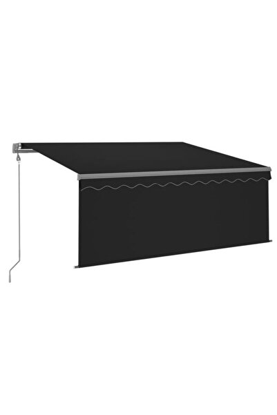 vidaxl Copertină retractabilă automată cu jaluzea, Antracit, 3 x 2,5 m