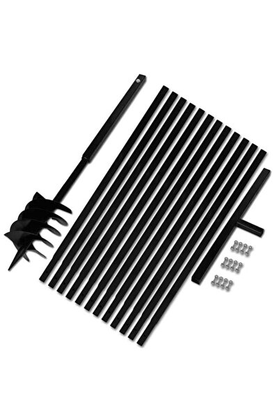 vidaxl Burghiu de pământ cu mâner de 180 mm, cu tub de extensie de 13 m, din ...