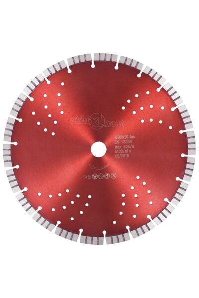 vidaxl Disc diamantat cu segmente turbo și găuri pentru oțel 300 mm