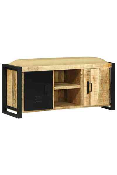 vidaxl Bancă de Cabinet Maro 100 x 35 x 50 cm Lemn masiv de mango