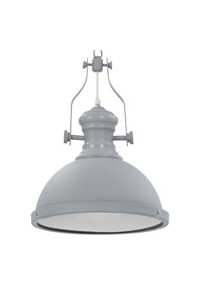 vidaxl Candelabru, gri, rotund, E 27