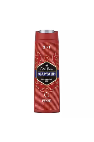Old Spice Captain 3 in 1 Hair, Face And Body Wash For Longlasting Freshness- ...