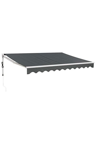 vidaxl Copertină retractabilă automată, antracit, 3 x 2,5 m