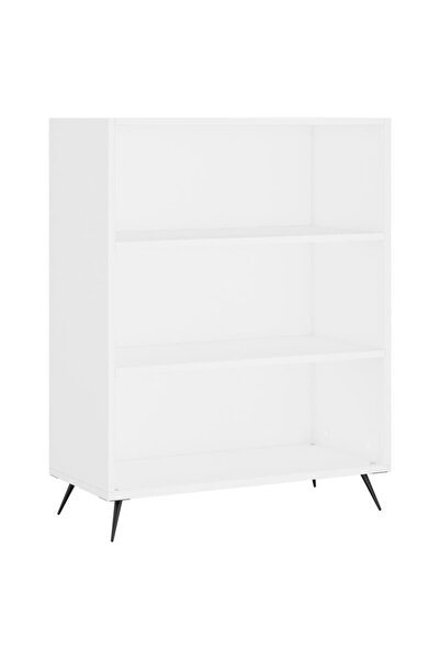vidaxl Bibliotecă, albă, 69,5x32,5x90 cm, lemn compozit