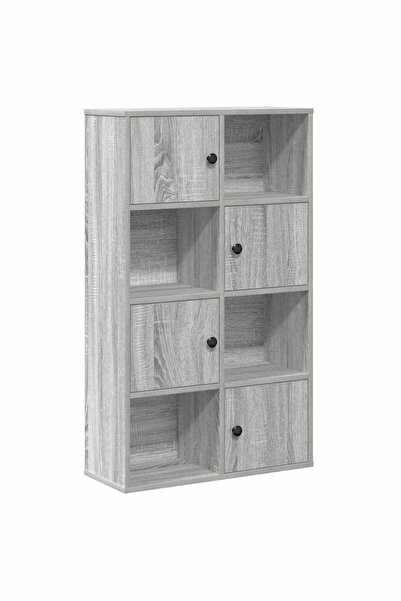 vidaxl Bibliotecă, gri sonoma, 60x24x101,5 cm, lemn prelucrat