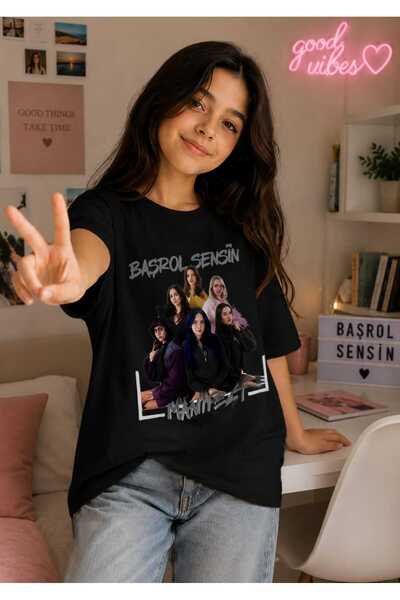 MASİON VESSAİRE Manifest Baskılı Çocuk Yazlık T-shirt Pamuklu
