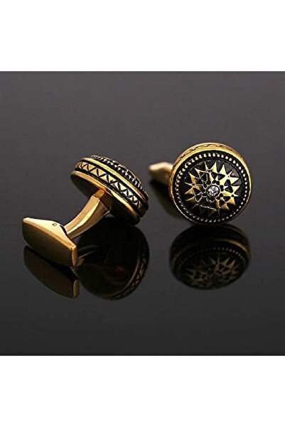 yoyimoore Longcreek Celtic Knot Cufflinks for Men, Round Cross Cufflinks, Rhi...