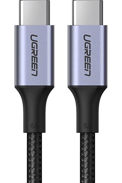 Ugreen 56613 USB-C към USB-C кабел за данни, 100W, 2м, сив