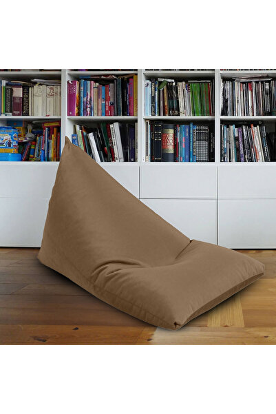 In House Ilkay Velvet Bean Bag Chair Filled With Small Granules of Foam - Small