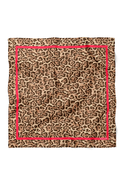 nehir eşarp Leopard Pattern Bandana 70X70 cm