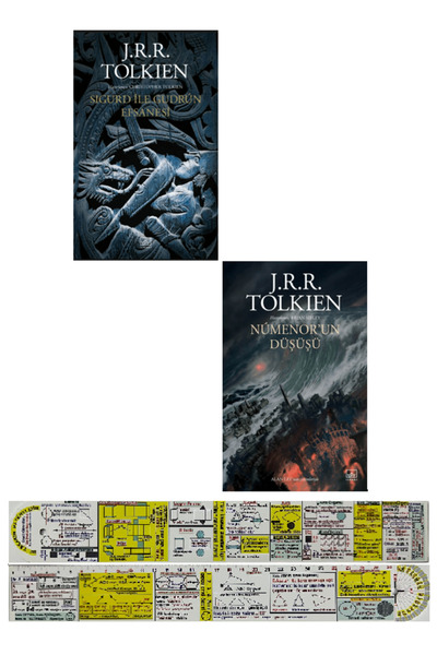 İthaki Yayınları Sigurd ile Gudrun Efsanesi - Numenorun Düşüşü 2 Kitap Set J....