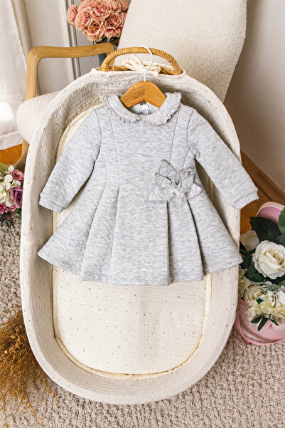 Babyhola Kız Çocuk Işıltı Detaylı Kapitone Elbise Quenn Collection 13986