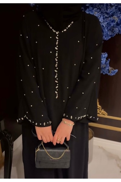 RUFFA ABAYA Abaya, Taşlı Abaya, Özel gün Abaya