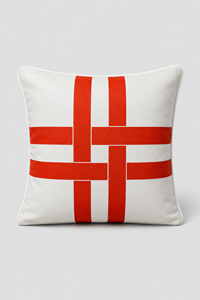 LUX VIE Modern Geometric Stripe Patterned Ribbed Honeycomb Woven Throw Pillow...