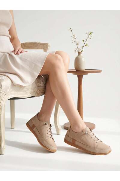 Nesil Shoes Spil Rc2 Mink Nubuck Genuine Leather Women's Shoes