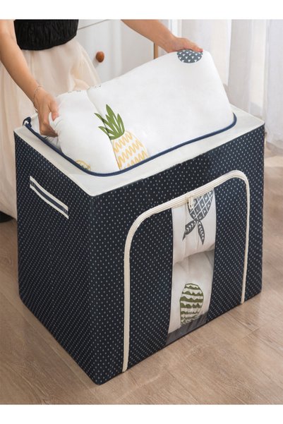 Generic Foldable Fabric Storage Box with Transparent Window – 42x40x60cm
