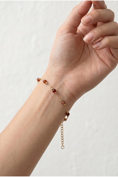 Mijja Gold Color Lacquer Coating Tarnish Resistant Adjustable Women's Bracele...