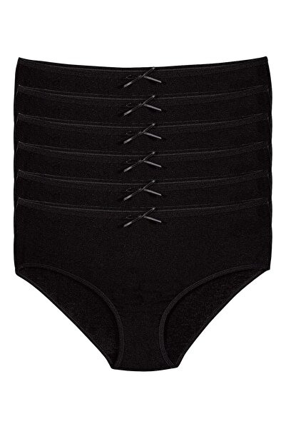 YILDIZ Bambu Bato Women's High Waist Panties Black 6-Pack