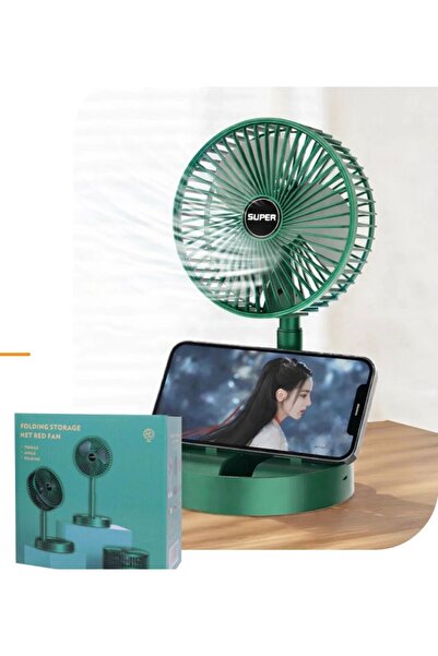 fundiqoX Şarjlı El Fanı Taşınabilir Mini Vantilatör Güçlü Serinletme USB Şarj...