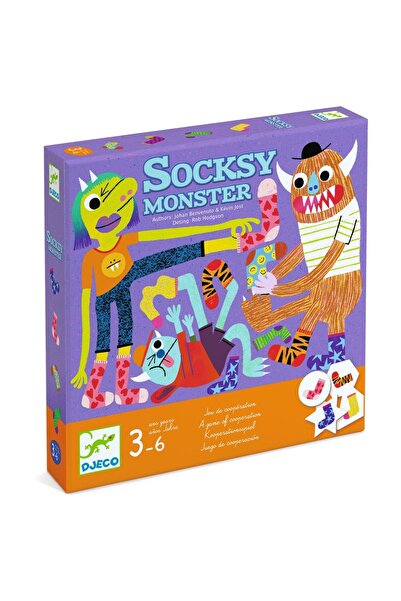djeco Joc de cooperare Socksy Monster,