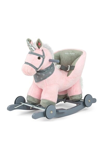 Milly Mally Cal balansoar pentru copii, de pluș, 68 cm, 1-3 ani, multicolor