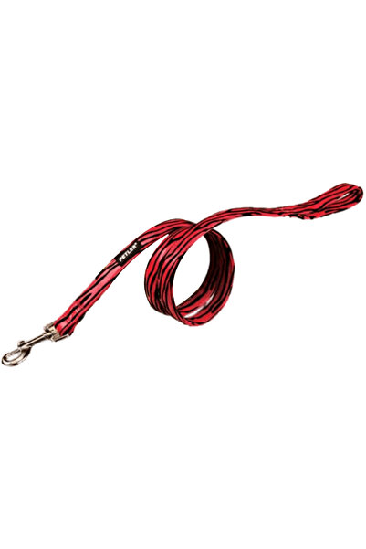 PETLER Οδηγός Σκύλου Κόκκινο/Μαύρο Zebra Small 1.3×122cm έως 9kg