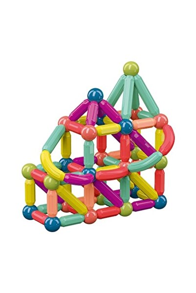 DAMUR Set of 36 magnetic construction pieces, Geometric shapes, Multicolor