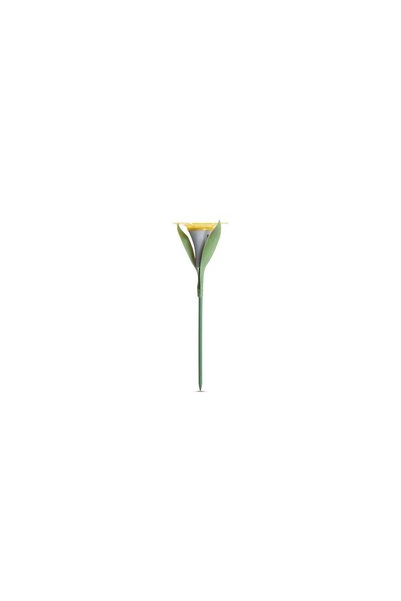 Mercaton Floare solară LED de 30 cm, albă, iluminat decorativ de grădină, cu ...